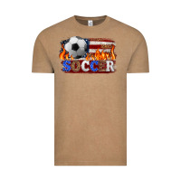 Vintage Coffee western american flag soccer Vintage Tee - HRA Design Shop