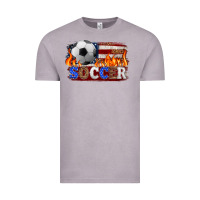 Vintage Zinc western american flag soccer Vintage Tee - HRA Design Shop