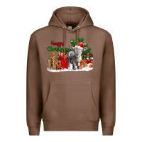 Chestnut happy christmas southdown baby sheep Premium Hoodie - LillyAllenDesigns