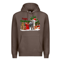 Coffee happy christmas southdown baby sheep Premium Hoodie - LillyAllenDesigns