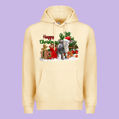 Happy Christmas Southdown Baby Sheep Premium Hoodie Designed By Lillyallendesigns