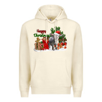 Sandshell happy christmas southdown baby sheep Premium Hoodie - LillyAllenDesigns