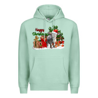 Seafoam happy christmas southdown baby sheep Premium Hoodie - LillyAllenDesigns