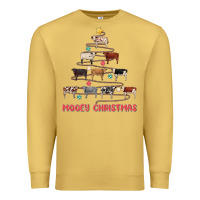 Antique Gold mooey christmas Premium Sweatshirt - MaliasSmallBusiness