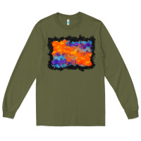 Army Green halloween bat background Long Sleeve Tee - BundleAndBundleShop
