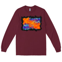 Burgundy halloween bat background Long Sleeve Tee - BundleAndBundleShop