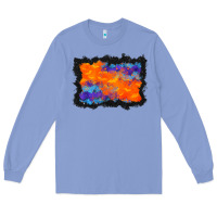 Colony Blue halloween bat background Long Sleeve Tee - BundleAndBundleShop