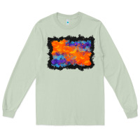 Matcha halloween bat background Long Sleeve Tee - BundleAndBundleShop