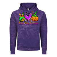 Cloud Purple peace love halloween Vintage Hoodie - Zillion Design Studio