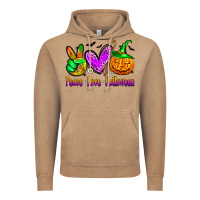 Vintage Coffee peace love halloween Vintage Hoodie - Zillion Design Studio