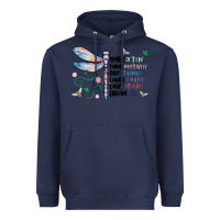 Navy dragonfly smile tink give laugh love dream Heavyweight Hoodie - MaliasSmallBusiness