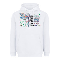 White dragonfly smile tink give laugh love dream Heavyweight Hoodie - MaliasSmallBusiness