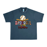 Midnight Navy baseball is my valentine Urban Heavy Tee - RacoonDesign