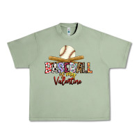 Oil Green baseball is my valentine Urban Heavy Tee - RacoonDesign