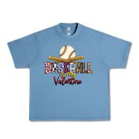 Pebble Blue baseball is my valentine Urban Heavy Tee - RacoonDesign
