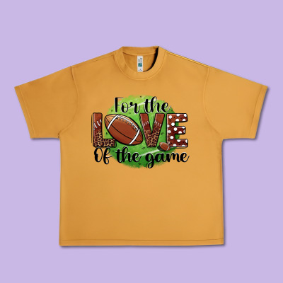 For The Love Of The Game Football Urban Heavy Tee Designed By Barkaloodesign
