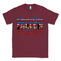 Burgundy remember our fallen who gave all Classic Tee - JahusDesignShop