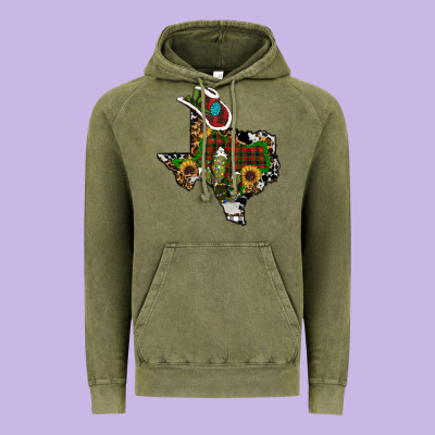 Christmas Texas Vintage Hoodie Designed By Ranaportraitstore