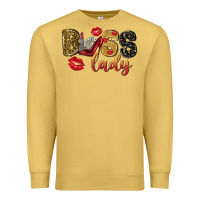 Antique Gold boss lady with money Premium Sweatshirt - NancyCooperArtShop