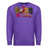 Purple boss lady with money Premium Sweatshirt - NancyCooperArtShop