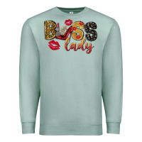 Seafoam boss lady with money Premium Sweatshirt - NancyCooperArtShop