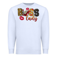 White boss lady with money Premium Sweatshirt - NancyCooperArtShop