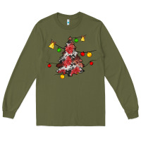 Army Green Christmas trees lights Long Sleeve Tee - JahusDesignShop