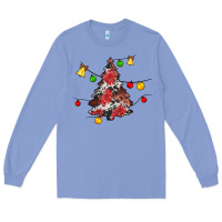 Colony Blue Christmas trees lights Long Sleeve Tee - JahusDesignShop