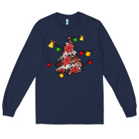 Navy Christmas trees lights Long Sleeve Tee - JahusDesignShop