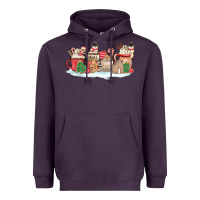 Plum christmas cookie coffe cups Heavyweight Hoodie - MaliasSmallBusiness