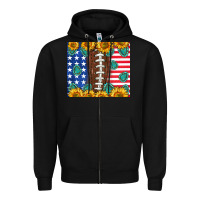 American Football And America Zipper Hoodie | Teevron