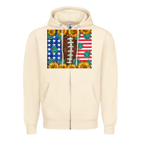 Sandshell American football and america Zipper Hoodie - NancyCooperArtShop