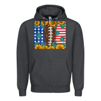 Smoke American football and america Zipper Hoodie - NancyCooperArtShop