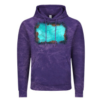 Cloud Purple gemstone turquoise leopard background Vintage Hoodie - JahusDesignShop