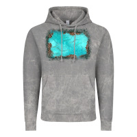 Cloud Rock gemstone turquoise leopard background Vintage Hoodie - JahusDesignShop