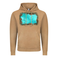 Vintage Camel gemstone turquoise leopard background Vintage Hoodie - JahusDesignShop