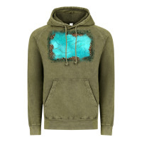 Vintage Olive gemstone turquoise leopard background Vintage Hoodie - JahusDesignShop
