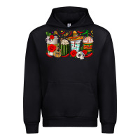 Forest Green Hispanic Heritage Month Coffee Cups Urban Hoodie - texasbilliewilder