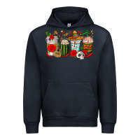 Navy Hispanic Heritage Month Coffee Cups Urban Hoodie - texasbilliewilder