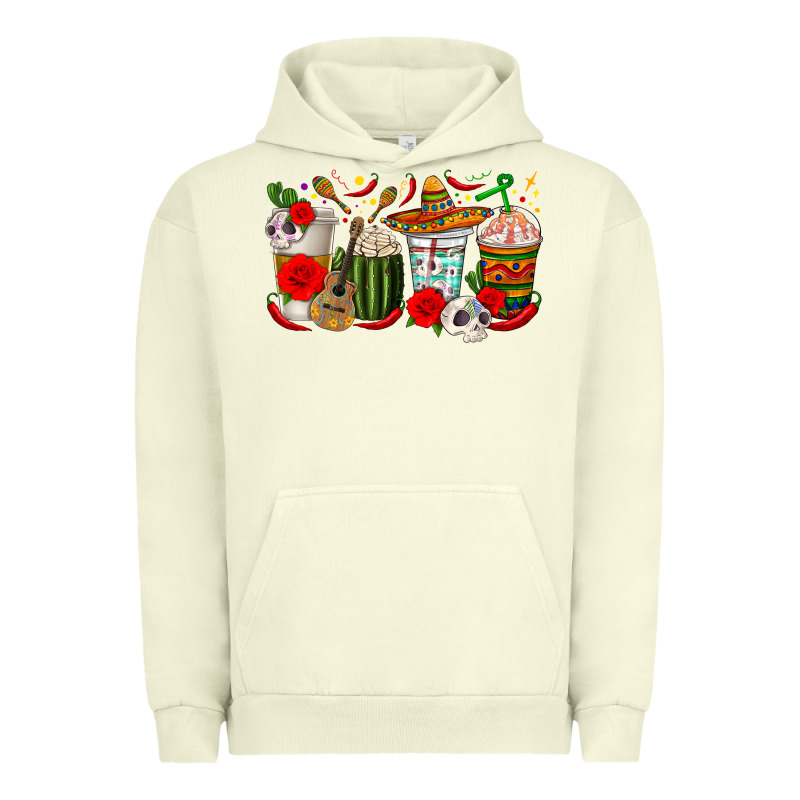 Hispanic Heritage Month Coffee Cups Urban Hoodie by texasbilliewilder | Teevron