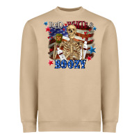 Red White Boozy 4th Of July Heavyweight Sweatshirt | Teevron