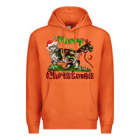 Carrot maine coon cat merry christmas Premium Hoodie - LillyAllenDesigns