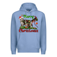 Colony Blue maine coon cat merry christmas Premium Hoodie - LillyAllenDesigns