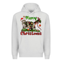Dove Grey maine coon cat merry christmas Premium Hoodie - LillyAllenDesigns