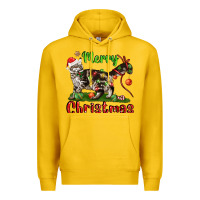 Lemon maine coon cat merry christmas Premium Hoodie - LillyAllenDesigns