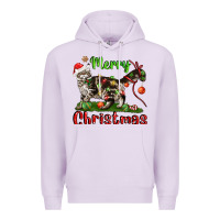 Lilac maine coon cat merry christmas Premium Hoodie - LillyAllenDesigns