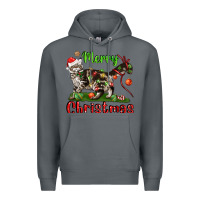 Rock maine coon cat merry christmas Premium Hoodie - LillyAllenDesigns