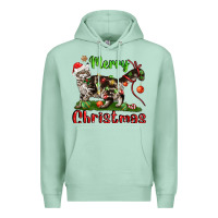 Seafoam maine coon cat merry christmas Premium Hoodie - LillyAllenDesigns