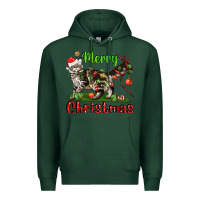 Sports Green maine coon cat merry christmas Premium Hoodie - LillyAllenDesigns