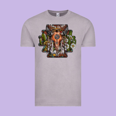 Stay Wild Vintage Tee Designed By Sublimationcraftshop
